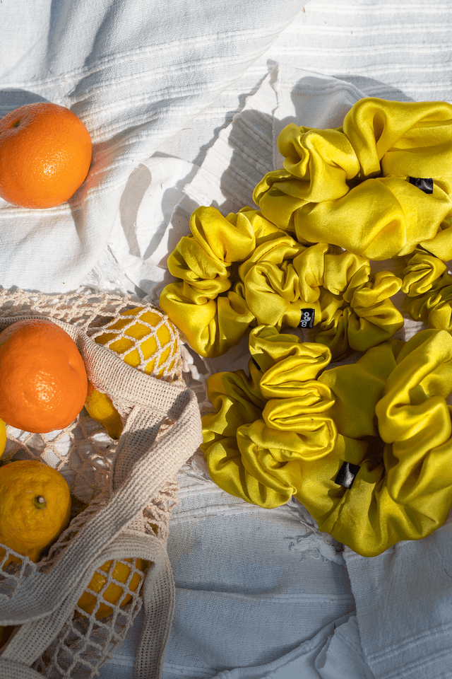 Sunny Silk Scrunchie